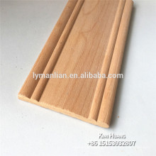 Factory Customized Steam Beech Wood Greek Key Moulding Decorative Fluted Moulding